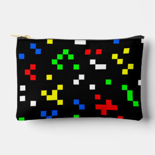 Bolsito Accesorio Pequeño Patrón de gráficos de videojuego retro de 8 bits