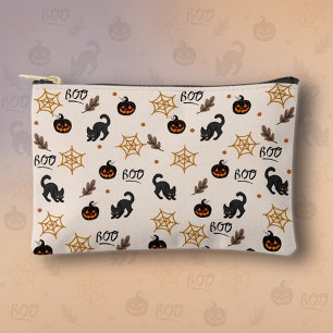 Bolsito Accesorio Pequeño Patrón de Halloween de calabaza de gato negro lind