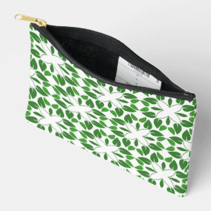 Bolsito Accesorio Pequeño Patrón De Hojas, Patrón De Hojas, Hojas Verdes