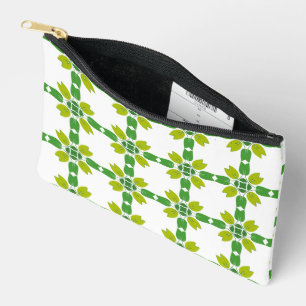 Bolsito Accesorio Pequeño Patrón De Hojas, Patrón De Hojas, Hojas Verdes