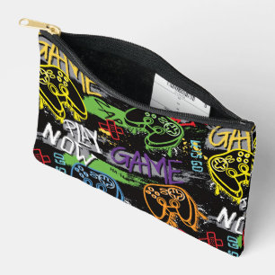Bolsito Accesorio Pequeño Patrón de juego de grafiti neón