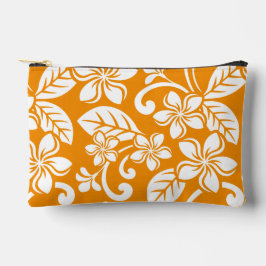 BOLSITO ACCESORIO PEQUEÑO PATRÓN DE LA ISLA PLUMERIA EN NARANJA