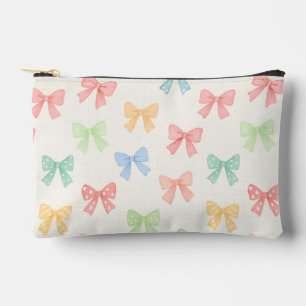 Bolsito Accesorio Pequeño Patrón de lazo coquette pastel femenino lindo