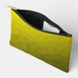 Bolsito Accesorio Pequeño Patrón de malla geométrica con gradiente amarillo