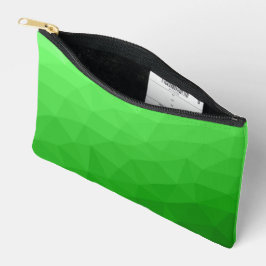 Bolsito Accesorio Pequeño Patrón de malla geométrica con gradiente verde cla