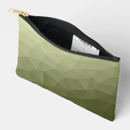 Bolsito Accesorio Pequeño Patrón de malla geométrica con gradiente verde mil