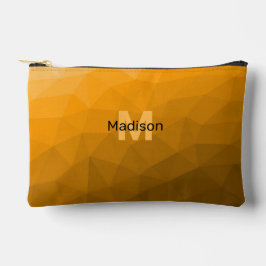 Bolsito Accesorio Pequeño Patrón de malla geométrica de gradiente de naranja