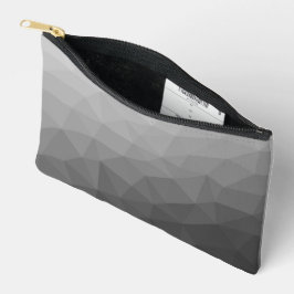 Bolsito Accesorio Pequeño Patrón de malla geométrica de gradiente gris