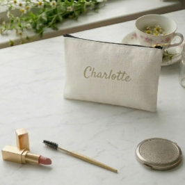 Bolsito Accesorio Pequeño Patrón de margarita de cottagecore verde salvia pe