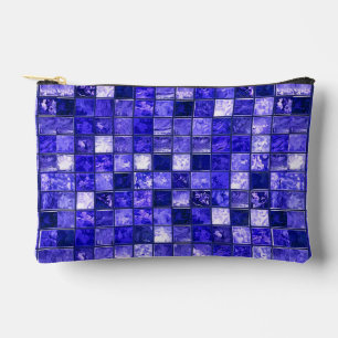 Bolsito Accesorio Pequeño Patrón de mosaico azul