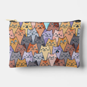Bolsito Accesorio Pequeño Patrón de Multitud de Gatos Lindos y Coloridos Car