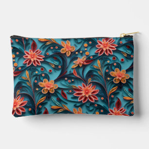 Bolsito Accesorio Pequeño Patrón de papel floral Pequeño