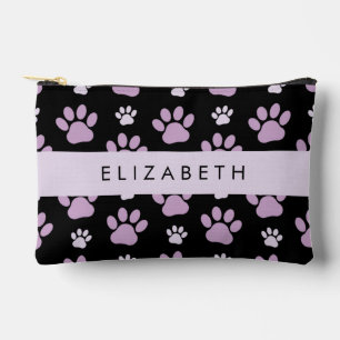 Bolsito Accesorio Pequeño Patrón De Patas, Patas De Lilac, Perros, Tu Nombre