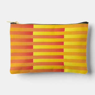 Bolsito Accesorio Pequeño Patrón de rayas amarillo naranja pequeño