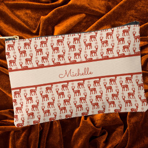 Bolsito Accesorio Pequeño Patrón de Reno Simple Clásico Moderno