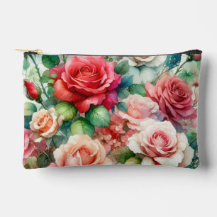 Bolsito Accesorio Pequeño Patrón de Rosa Caprichoso