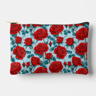 Bolsito Accesorio Pequeño Patrón de rosas rojas