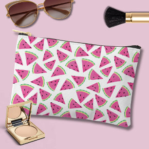 Bolsito Accesorio Pequeño Patrón de Sandía Rosa