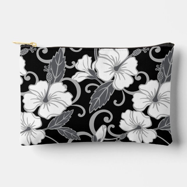 BOLSITO ACCESORIO PEQUEÑO PATRÓN DE SUEÑO POLINESIO EN NEGRO (Anverso)