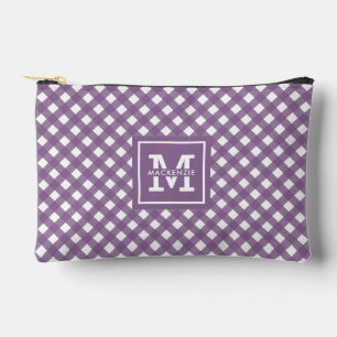 Bolsito Accesorio Pequeño Patrón de traza de Gingham personalizado