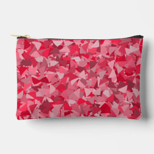 Bolsito Accesorio Pequeño Patrón de triángulo rosa rojo pequeño