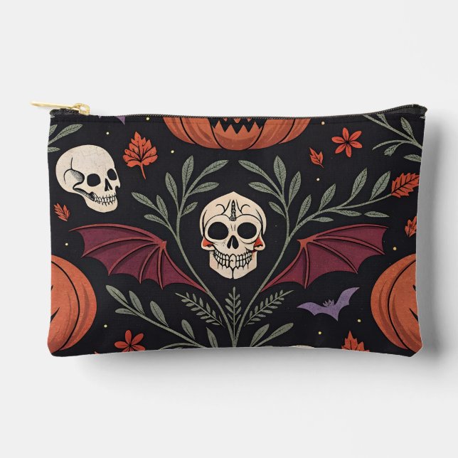 Bolsito Accesorio Pequeño Patrón de vibraciones de Halloween (Anverso)