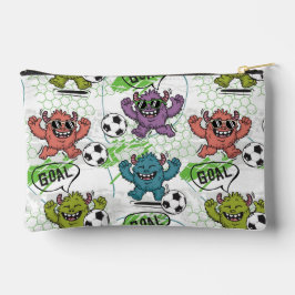 Bolsito Accesorio Pequeño Patrón divertido de fútbol de monstruos para niños