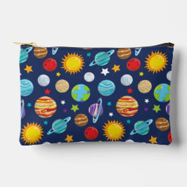 Bolsito Accesorio Pequeño Patrón espacial, planetas, estrellas, cosmos, gala