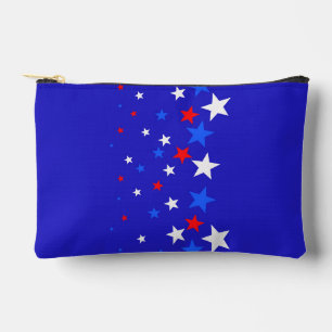 Bolsito Accesorio Pequeño Patrón estelar moderno en azul, rojo y blanco