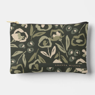 Bolsito Accesorio Pequeño Patrón floral atrevido y dibujado a mano de jardín