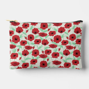 Bolsito Accesorio Pequeño Patrón floral boho de amapola