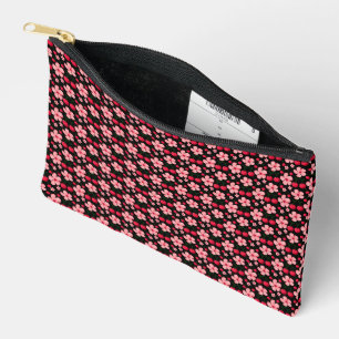 Bolsito Accesorio Pequeño Patrón floral de flor de cerezo, flores rosadas
