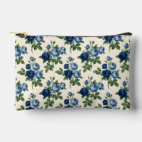 Patrón floral de rosa azul