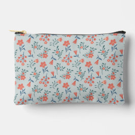 Bolsito Accesorio Pequeño Patrón Floral Prado de Coral