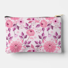 Bolsito Accesorio Pequeño Patrón floral rosa con flores elegantes