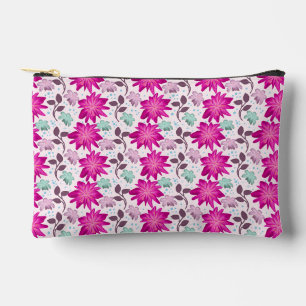 Bolsito Accesorio Pequeño Patrón floral rosa vibrante Flores modernas atre