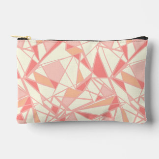 Bolsito Accesorio Pequeño Patrón geométrico abstracto rosa beige