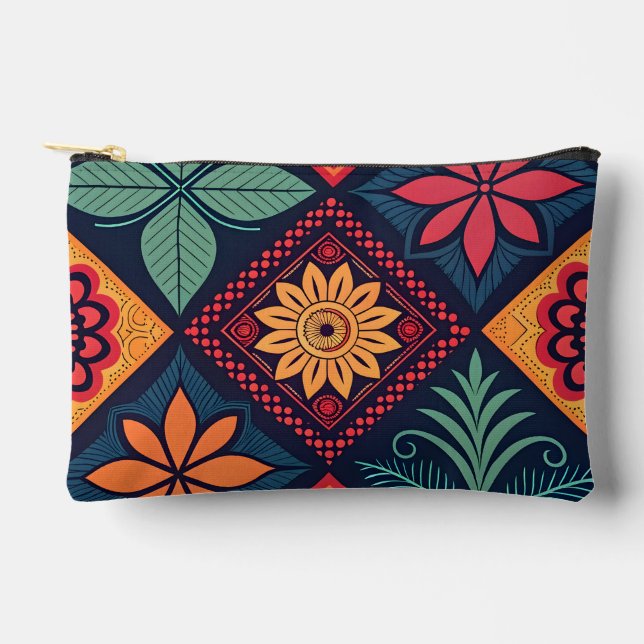 Bolsito Accesorio Pequeño Patrón mágico de las flores (Anverso)