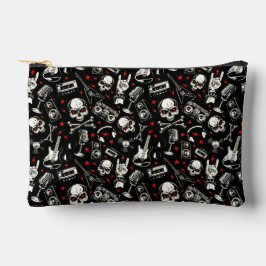 Bolsito Accesorio Pequeño Patrón Metalizado retro pesado