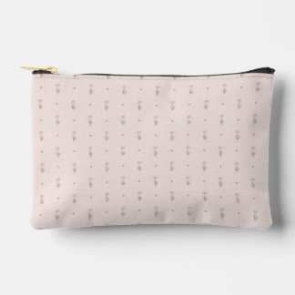 Bolsito Accesorio Pequeño Patrón minimalista de flores silvestres con puntos