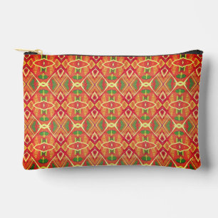 Bolsito Accesorio Pequeño patrón naranja y verde