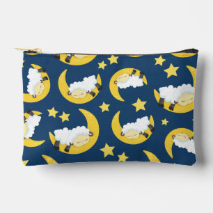 Bolsito Accesorio Pequeño Patrón ovino, oveja durmiente, luna, estrellas