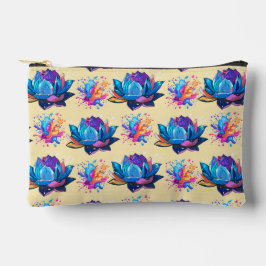 Bolsito Accesorio Pequeño Patrón Psicodélico Lotus Blossom