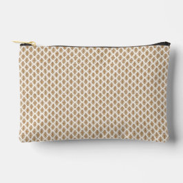 Bolsito Accesorio Pequeño Patrón sin fisuras de damasco dorado vintage.