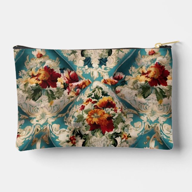 Bolsito Accesorio Pequeño Patrón sinusal floral italiano (Reverso )