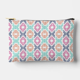 Bolsito Accesorio Pequeño Patrón vertical geométrico X de estilo ikat colori