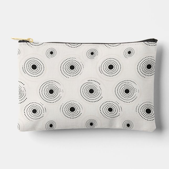 Bolsito Accesorio Pequeño Patrones de Círculo Elegante (Anverso)