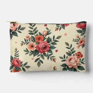 Bolsito Accesorio Pequeño Patrones florales de época con elegancia clásica