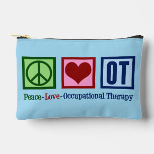 Bolsito Accesorio Pequeño Paz, amor a la terapia ocupacional