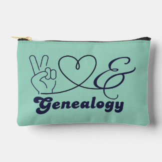 Bolsito Accesorio Pequeño Paz Amor y Genealogía